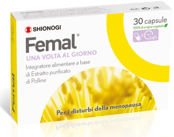 Femal - Integratore per i disturbi della menopausa - 30 Capsule